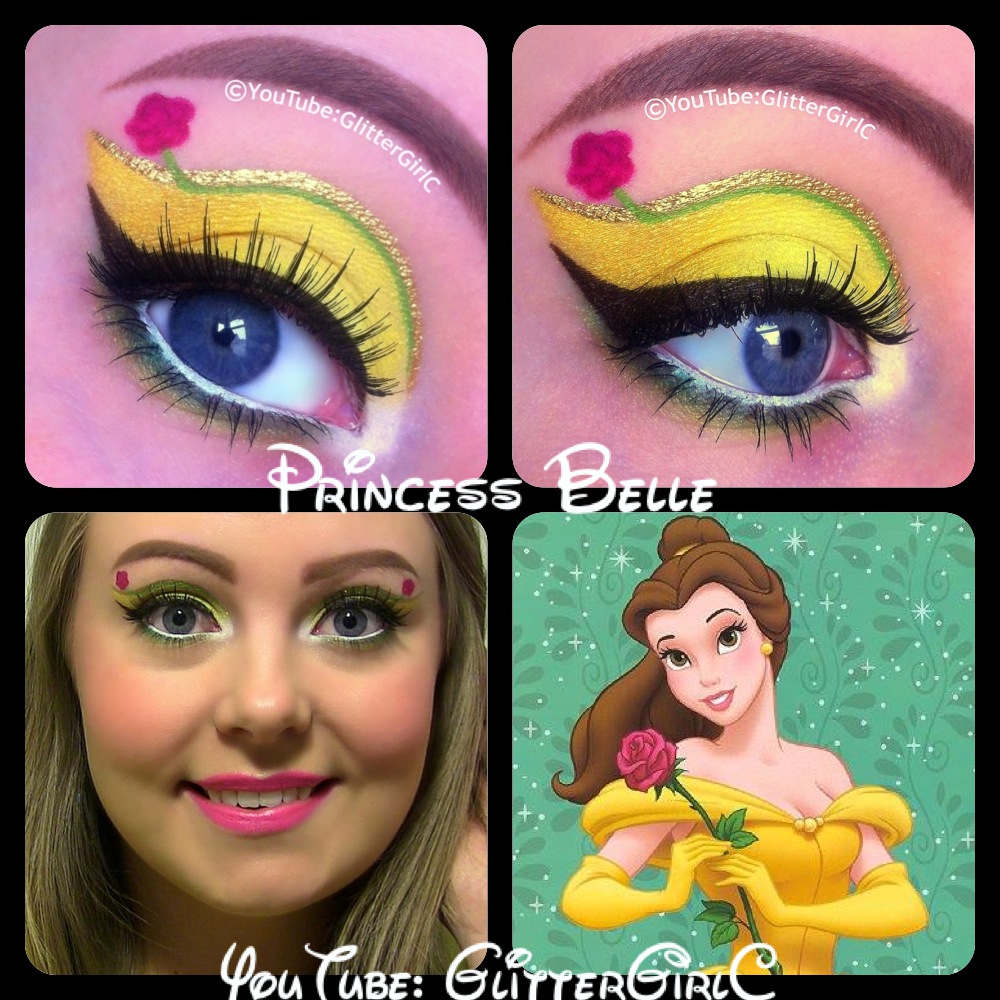 Belle (Beauty and The Beast) Hair & Makeup Tutorial 