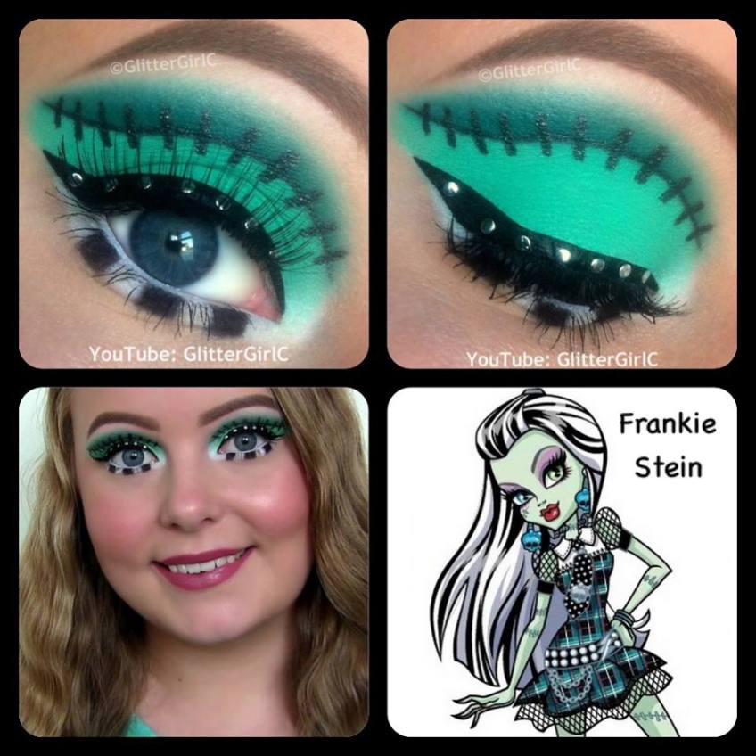 Monster High Frankie Stein Makeup | GlitterGirlC