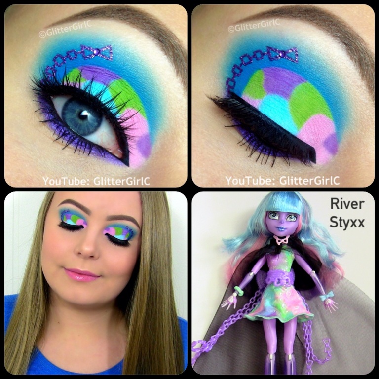 Monster High River Styxx Makeup Look | GlitterGirlC